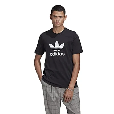 Image of adidas Originals Men&#039;s Trefoil T Shirt, Black, Medium