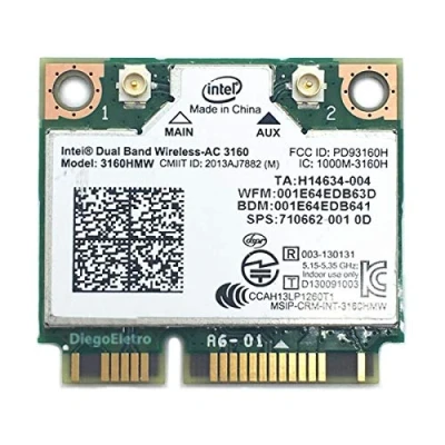 Image of PJCARD Dual Band Wireless AC 3160 AC3160 WiFi + Bluetooth 4.0 Mini PCIe Card 3160HMW USE for Intel 3160AC Supports 2.4 and 5.8Ghz A/B/G/N &amp;