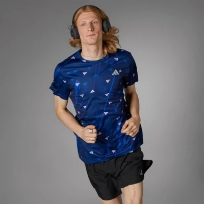 Image of adidas Men&#039;s Run It Brand Love Tee, Black, S