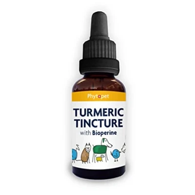 Image of Phytopet Turmeric 100% Natural Herbal remedy Anti Inflammatory, viral, Potent Liver and Digestive Tonic For Dogs, Cats, Horses, Birds Small Mammals 100ml
