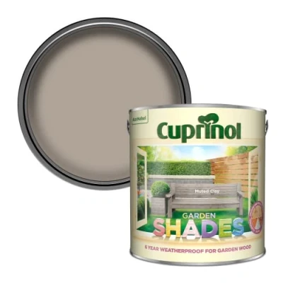 Image of Cuprinol 5122397 Garden Shades Exterior Woodcare, Muted Clay, 2.5L