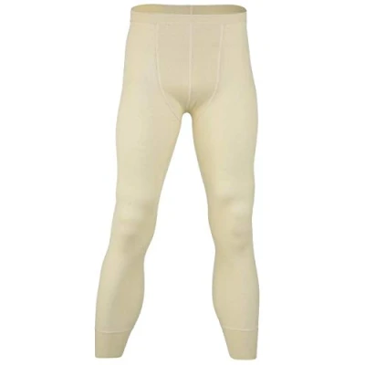 Image of Engel, Men&#039;s Thermal Leggings, 70% Organic Merino Wool, 30% Silk (UK 40/42 Chest (Large) EU 50/52, Natural)