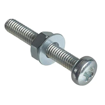 Image of ForgePack Machine Screws w/Nuts &amp; Washers M3 x 20mm Zinc Plated Pack 20