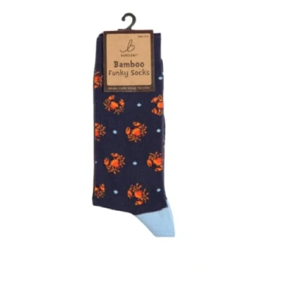 Image of Bartleby Ladies Funky Bamboo Socks Crab Size 4 7