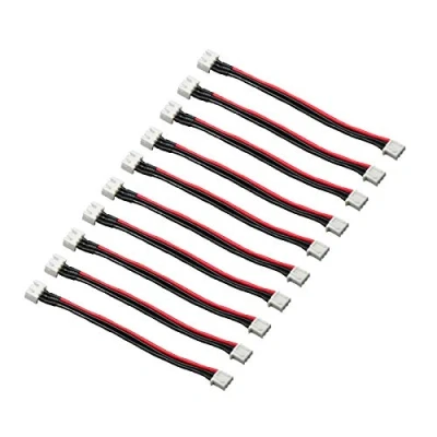 Image of LinsyRC 10PCS 2S 3 Pin JST XH Male to Female Connector Plug Lipo Balance Extension Lead with 15CM 22AWG Silicone Wire (2S)