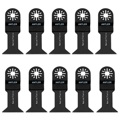 Image of AB44LR Antler 44mm Long Reach Blades Compatible with Fein Multimaster Bosch Makita Milwaukee Oscillating Multitool (10 Pack)