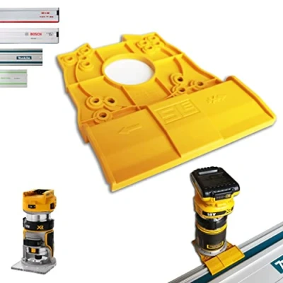 Image of Professional Guide Rail Adaptor for Dewalt DCW600 / DCW604 DCW604NT D26200 Makita/Bosch/Festool/Mafell Router Edge Milling Adapter