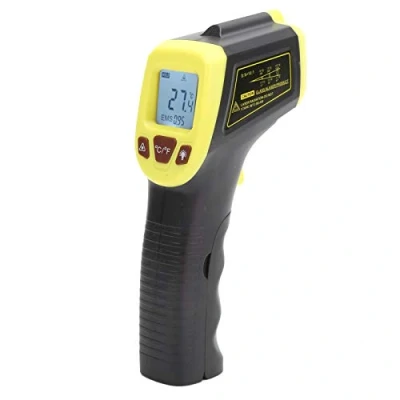 Image of Non Contact Infrared Thermometer, High Temp Digital IR Temperature ‑50 600C/‑58 1122F, Industrial Thermometer Gun (Yellow)