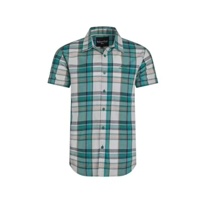 Image of Weird Fish JUDD Short Sleeve Check Shirt, Men&#039;s, Size: Small, White