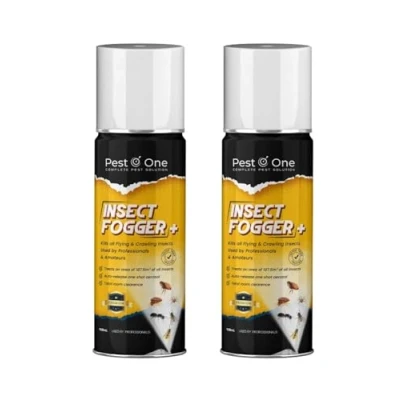 Image of Insect Fogger for Fleas Bed Bug, Flies, Moths Bomb kill all One shot insects killer aerosol Insecto Pro Formula 150ml (Pack of 2)