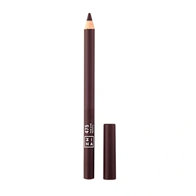 Image of 3ina Makeup Vegan, Cruelty Free, The Eye Pencil 475, Longwearing Formula with Built in Blender, Maroon