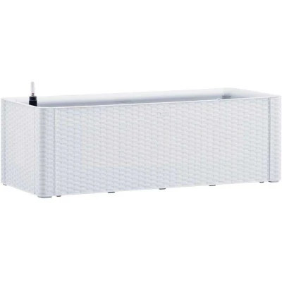 Image of vidaXL Garden Raised Bed with Self Watering System White 100x43x33 cm