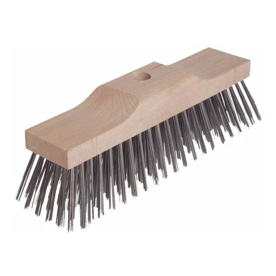 Image of Lessmann Broom Head Raised Wooden Stock 6 Row 300mm x 70mm LES146201