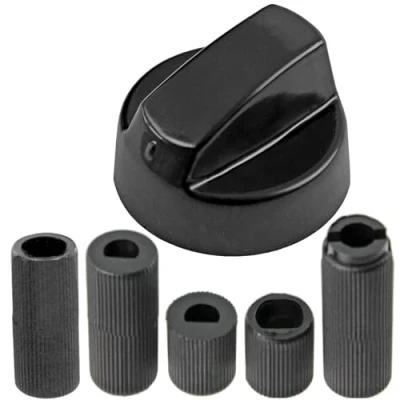 Image of SPARES2GO Control Knob Switch Dial Compatible with Tower Air Fryer (Pack of 1, Black)