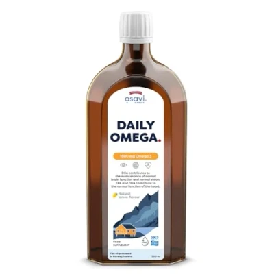 Image of Osavi Daily Omega, 1600mg Omega 3 (Natural Lemon) 500 ml.