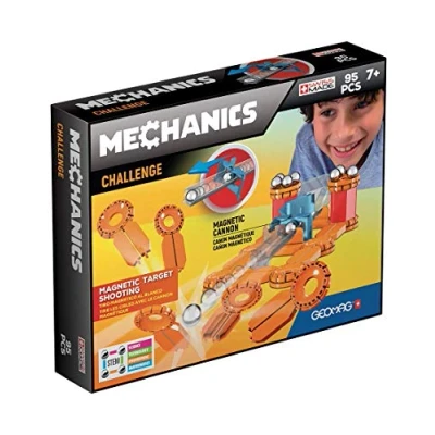 Image of Geomag 771 Mechanics Challenge, Mechanical and Magnetic Construction, 95 Pieces, multicolored