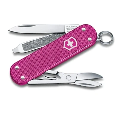 Image of Victorinox, Classic SD Alox, Swiss Army Pocket Knife, small, Multi Tool, Camping, 5 Functions, Blade, Nail file, Screwdriver 2.5 mm