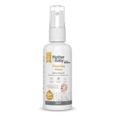 Image of Mother &amp; Baby Cleansing Water 65ml Suitable For Use With Nappy Rash No Harmful Substances, Safe If Ingested, Animal Testing Promotes Skin Wellbeing