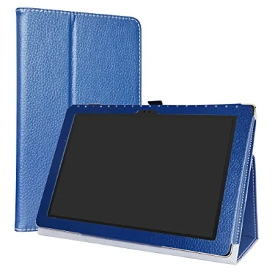 Image of LiuShan ASUS ZenPad 10 Case, PU Leather Slim Folding Stand Cover for Z300C/ Z300M/ Z301M/ Z301ML/ Z301MFL 10.1&quot; Tablet,Blue