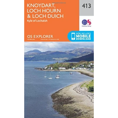 Image of Explorer 413 Knoydart, Loch Hourn &amp; Duich Map With Digital Version