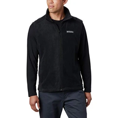 Image of Columbia Men&#039;s Steens Mountain Vest Fleece, Black, 3X