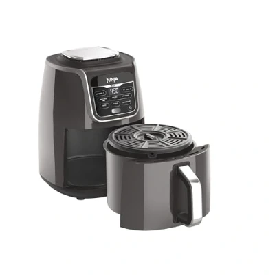 Image of Ninja AF161 Max XL Air Fryer that Cooks, Crisps, Roasts, Bakes, Reheats and Dehydrates, with 5.5 Quart Capacity, a High Gloss Finish, Grey