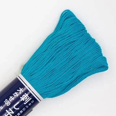 Image of Olympus Sashiko Thread 100m Skein Japanese Embroidery &amp; Quilting (112 Turquoise)