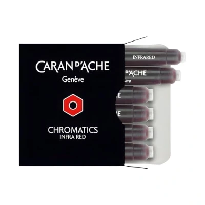 Image of Caran d&#039;Ache CD8021.07 Ink Cartridges Infrared (Pack of 6)