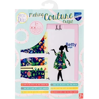 Image of Vervaco Dress Your Doll, Synthetic Fiber, Multi Colour, 31 x 24 1 cm