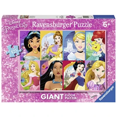 Image of Ravensburger 09789 Disney Princess Winnie the Pooh, 125 Piece Giant Jigsaw, Kids Puzzle, Recommended Age 6+, multi coloured