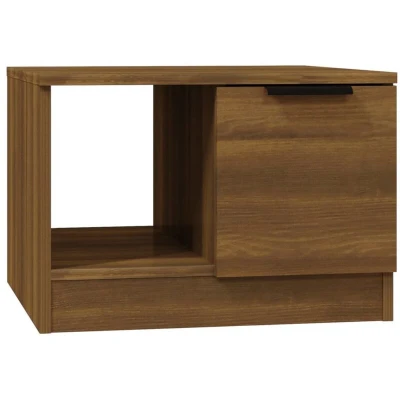 Image of vidaXL Coffee Table Brown Oak 50x50x36 cm Engineered Wood