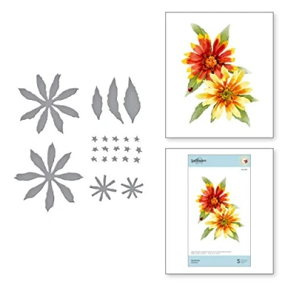 Image of Spellbinders Etched Dies Tierney Cockburn Gaillardia Susan&#039;s Autumn Flora, Metal, 1