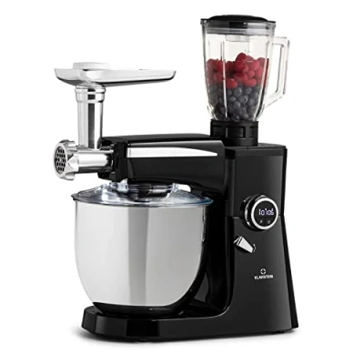Image of Klarstein Food Processor Blender Multifunctional, 2000W with Meat Mincer, 3 in 1 Blenders, Mixers &amp; Processors for Kitchen, 10L Professional Large Combo Stand Mixer