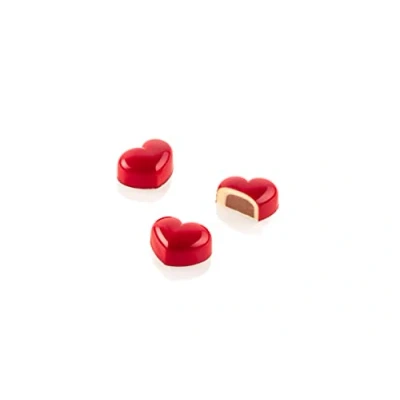Image of Silikomart Heart Kit 01 CH020 TRITAN Mould 35X27 H 17 MM + ICH020 Silicone No.24