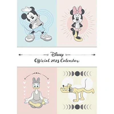 Image of Pyramid International Disney Mickey Mouse &amp; Minnie Calendar 2023 Month to a View Poster 30cm x 42cm Official Merchandise