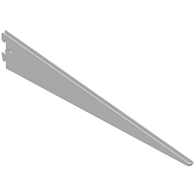 Image of Element System U beam shelving unit 2 row, pieces, 5 Dimensions, 3 colors, long 47 cm for system, wall rail, white, 18133 00040