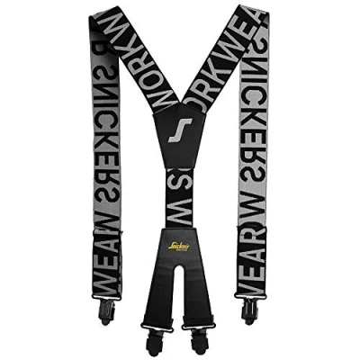 Image of Snickers Logo Braces Black/Steel Grey