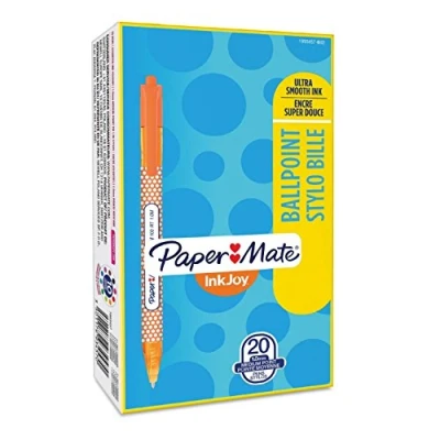 Image of Paper Mate InkJoy Wrap Ballpoint Pens Retractable Medium Point Assorted Colours 20 Count