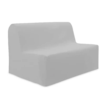 Image of PANAMA cotton sofa bed cover light grey,200 x 140 cm