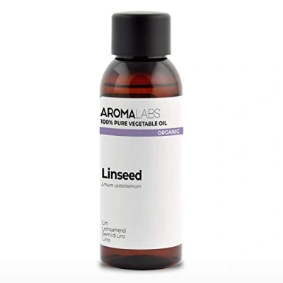 Image of ORGANIC LINSEED Oil 50mL 100% Pure, Natural, Cold Pressed and Cosmos Certified AROMA LABS (French Brand)