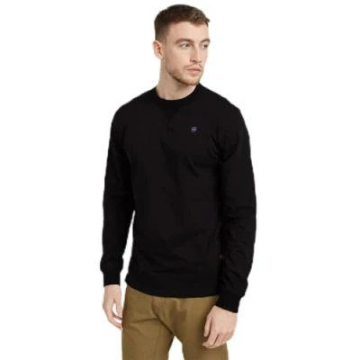 Image of G STAR RAW Men&#039;s Nifous Long Sleeve T Shirt, Black (Dk D25076 336 6484), XL