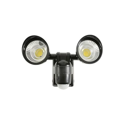 Image of Lyyt BATTERY POWERED 3W TWIN LED FLOODLIGHT WITH 10M PIR MOTION SENSOR, IP44