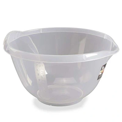 Image of Bakeware Wham 12181 Cuisine Clear Plastic Mixing Bowl 4 Litre 30x28x16cm (1 Bowl)