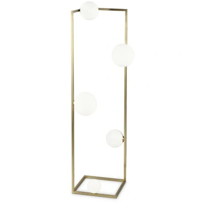 Image of ANGOLO 5 Light Floor Lamp Brass, In Built Switch