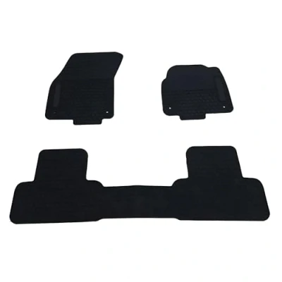 Image of UK Custom Covers RM592 Tailored Rubber Front &amp; Rear Floor Mats Heavy Duty Black To Fit Land Rover Range Evoque (2013 2019)