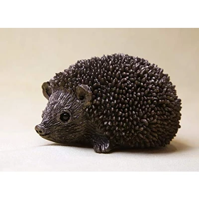 Image of Frith Sculptures Squeak Junior Hedgehog by Thomas Meadows Cold Cast Bronze Home Decoration Sculpture Ornament
