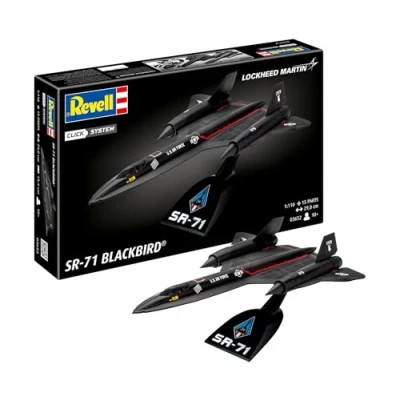 Image of Revell Easy Click 03652 Lockheed SR 71 1:110 Scale Unbuilt/Pre coloured/Click Together (Non Glue) Plastic Model Kit