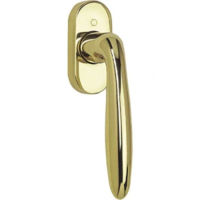 Image of HOPPE Verona Secustik 11567508 Window Handle 32 42 mm Polished Brass