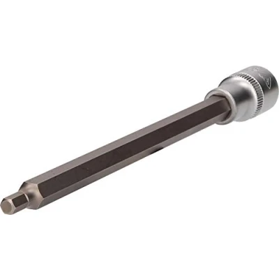 Image of BRILLIANT TOOLS BT022891 1/2 Inch Hex Socket Bit Socket, 200 mm Long, 6 [Powered by KS Tools]