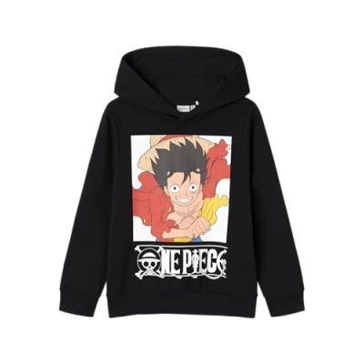 Image of Name it Nkmjeph Onepiece Hoodie for kids, Size: 6y, Black